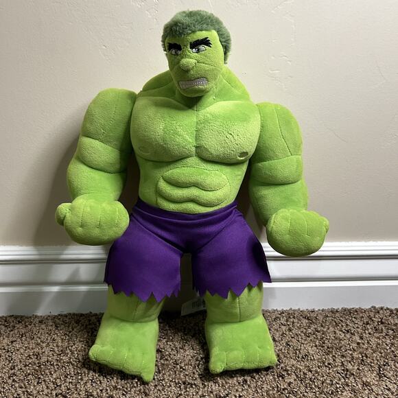 Incredible Hulk Marvel Plush 16 Inch Jointed Arms fully rotate Disney store - Picture 2 of 13